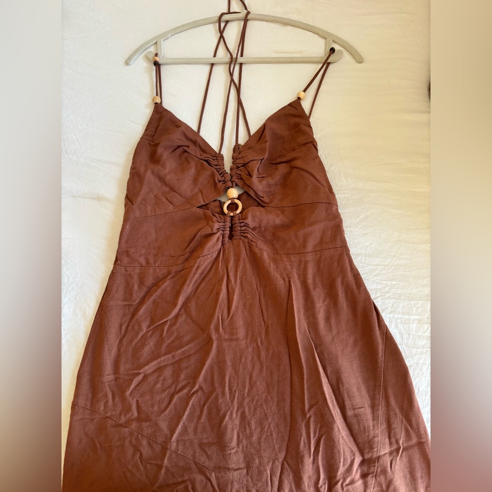 Brown maxi dress